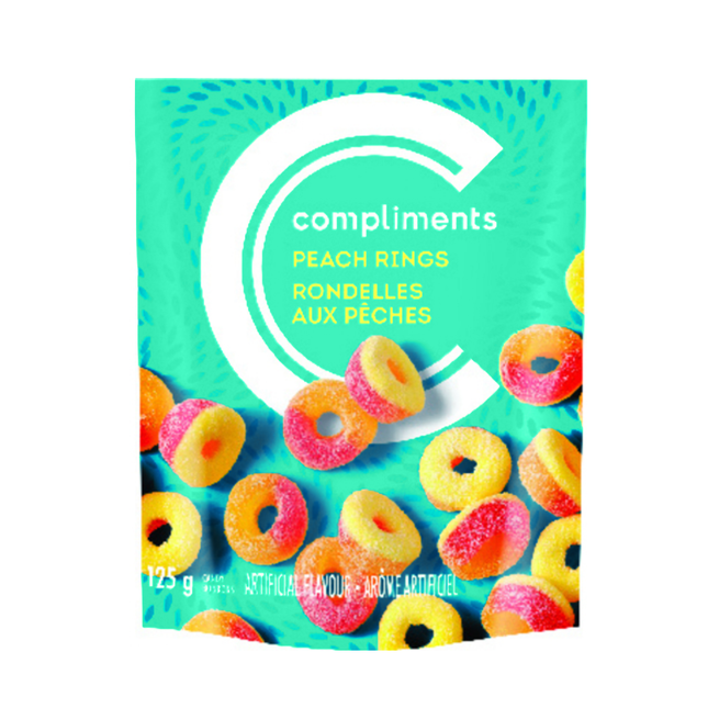 Compliments - Peach Rings | 125 g