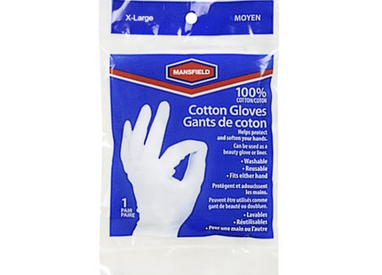 Mansfield - 100% Cotton Gloves - X-Large | One Pair
