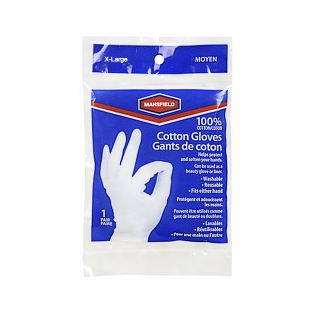 Mansfield - 100% Cotton Gloves - X-Large | One Pair