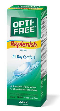 Solution de contact Opti-Free Replenish pour un confort toute la journée | 300 ml