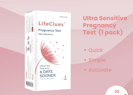 LifeClues - Ultra Sensitive Pregnancy Test | 1 test