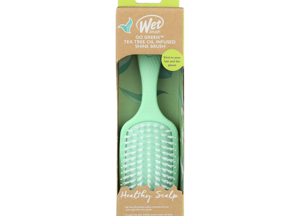 Wet Brush  - Go Green Tea Tree Oil Infused Shine Brush - Healthy Scalp