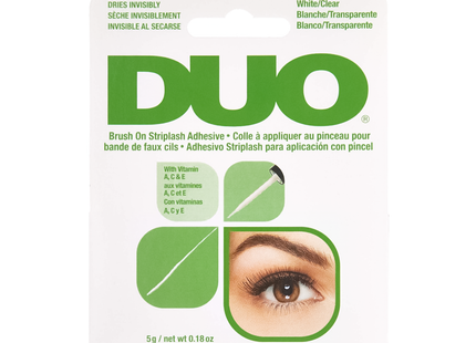 DUO - Brush on Striplash Adhesive - White/Clear | 5 g