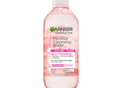 Garnier - Micellar Water, Rose Water | 400 mL