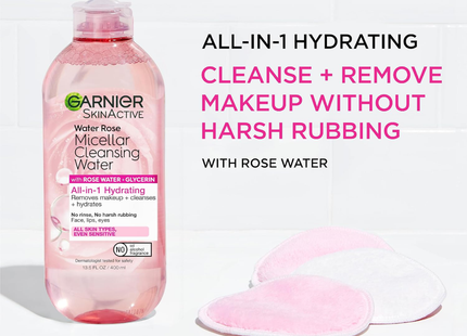 Garnier - Micellar Water, Rose Water | 400 mL