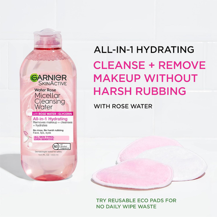 Garnier - Eau Micellaire, Eau de Rose | 400 mL