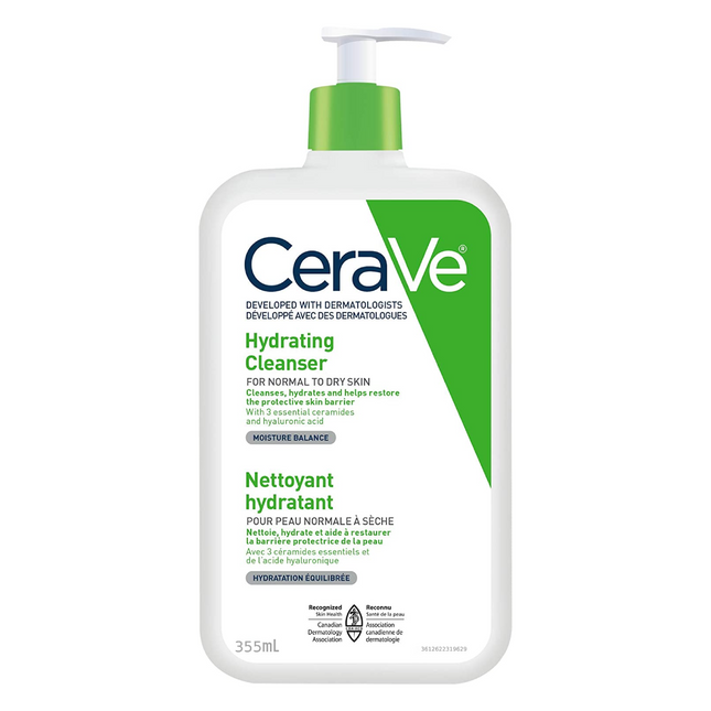 Cerave - Hydrating Cream-to-Foam Cleaner - Normal To Dry Skin | 355 mL