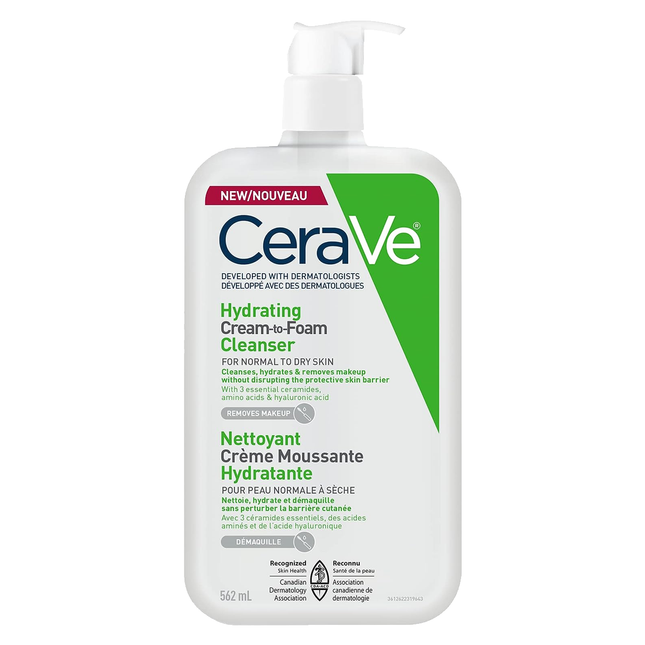 CeraVe - Hydrating Cream-To-Foam Cleanser