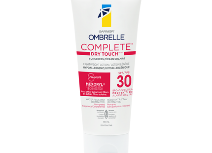 Garnier Ombrelle - Complete Hypoallergenic Sunscreen - Lightweight Lotion - SPF 30 Broad Spectrum | 90 mL