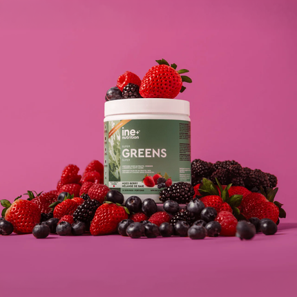 DOUBLE PACK ine+ Nutrition - Super Greens Mixed Berry | 300 g