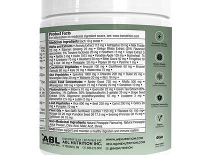 DOUBLE PACK ine+ Nutrition - Super Greens Pineapple Burst | 300 g