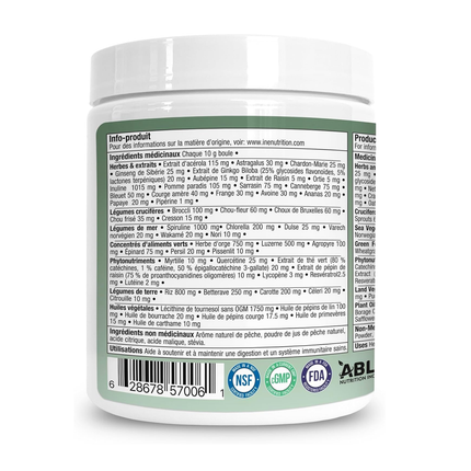 ine+ Nutrition - Super Greens Juicy Peach | 300 g