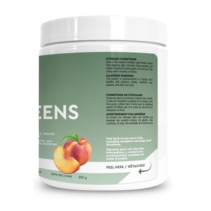 LOT DE DEUX ! ine+ Nutrition - Super Greens Pêche juteuse | 300 g