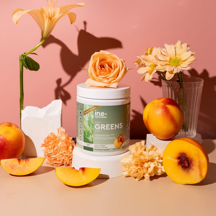 ine+ Nutrition - Super Greens Juicy Peach | 300 g
