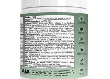 DOUBLE PACK ine+ Nutrition - Super Greens Passionfruit | 300 g