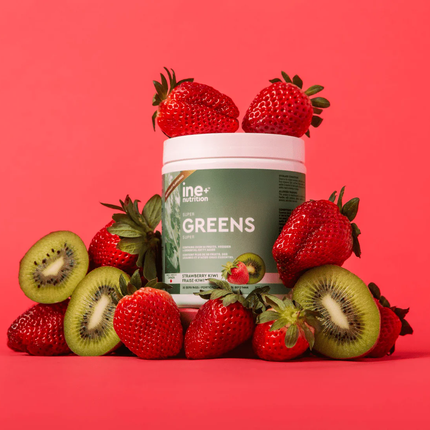 DOUBLE PACK ine+ Nutrition - Super Greens Fraise Kiwi | 300 g