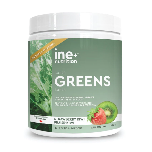 ine+ Nutrition - Super Greens Strawberry Kiwi | 300 g