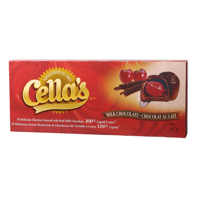 Cella's - Cerises enrobées de chocolat au lait - Chocolat au lait | 141g