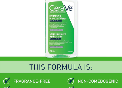 Cerave - Hydrating Micellar Water Ultra Gentle Cleanser