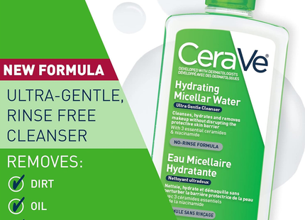 Cerave - Hydrating Micellar Water Ultra Gentle Cleanser