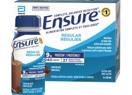 Ensure - Regular Meal Replacement Drink, Chocolate Flavour | 6 X 235 mL