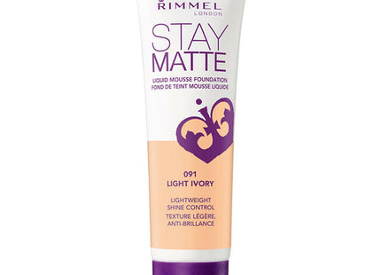 Rimmel Stay Matte Liquid Mousse Foundation - Light Ivory 091 | 30ml