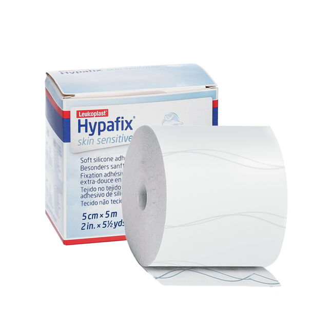 Hypafix - Non-tissé en silicone souple pour peau sensible | 5 cm x 5 m