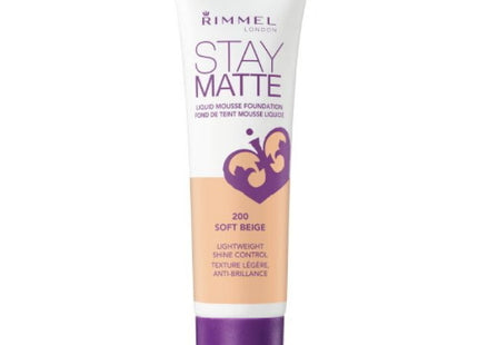 Rimmel Stay Matte Liquid Mousse Foundation - Soft Beige 200 | 30ml