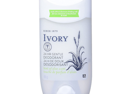 IVORY - 24HR Gentle Deodorant - Hint of Aloe Scent | 68 g