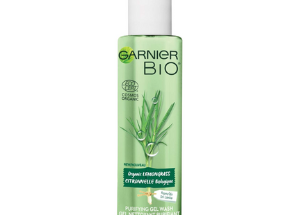 Garnier - Organic Lemongrass Purifying Gel Wash for Normal & Combination Skin | 150 ml