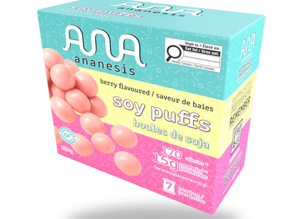 Ananesis - Protein Soy Puffs Berry Flavoured | 7 x 15 g