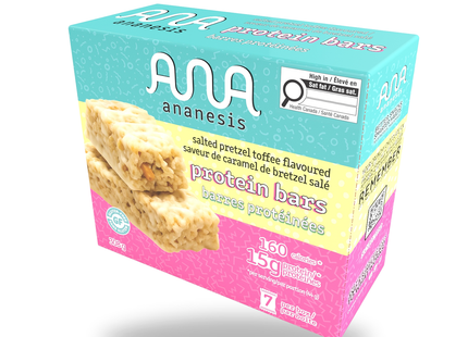 Ananesis - Salted Pretzel Toffee Protein Bars | 7 x 15 g
