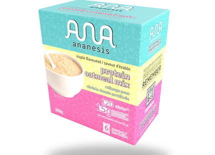 Ananesis - Maple Brown Sugar Protein Oatmeal | 6 x 15 g