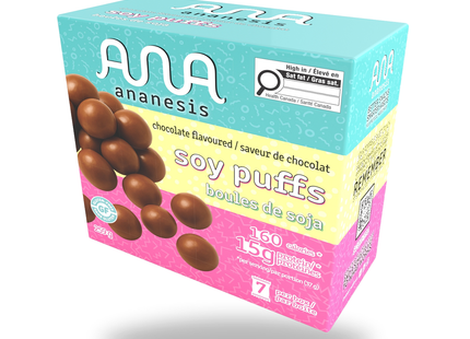 Ananesis - Protein Soy Puffs Chocolate Flavoured | 7 x 15 g