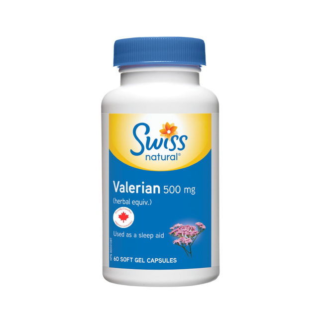 Swiss Natural - Valerian 500 mg | 60 Capsules