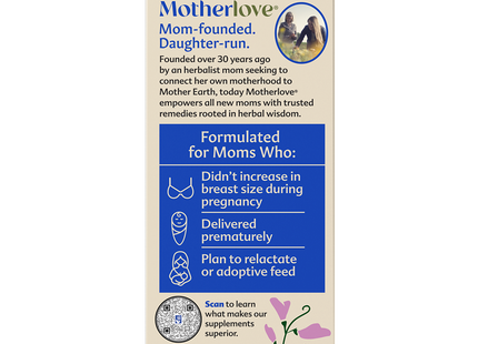 Motherlove - More Milk Special Blend | 60 Capsules