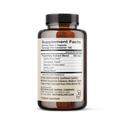 Motherlove - More Milk Special Blend | 120 Capsules