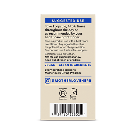 Motherlove - More Milk Special Blend | 120 Capsules