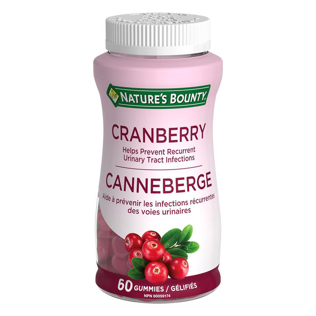 Nature's Bounty - Gummies aux canneberges | 60 gommes
