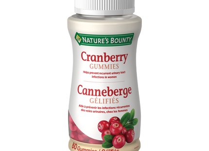 Nature's Bounty - Gummies aux canneberges | 60 gommes