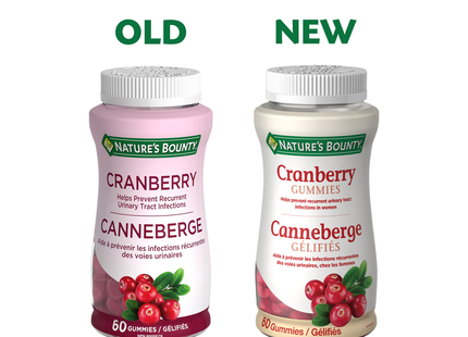 Nature's Bounty - Gummies aux canneberges | 60 gommes