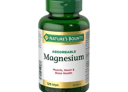 Nature's Bounty - Magnesium | 125 Capsules