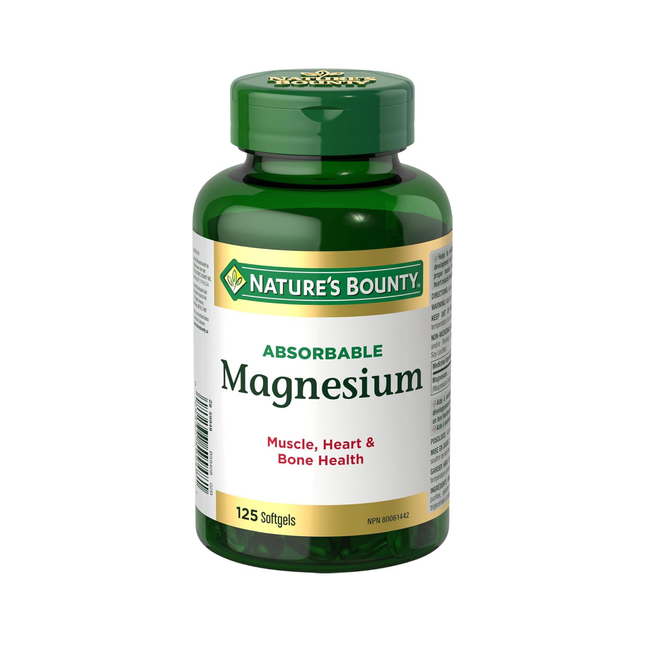 Nature's Bounty - Magnesium | 125 Capsules