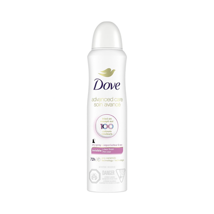 Dove - Vaporisateur à sec antisudorifique 72 h Invisible transparent | 107 g
