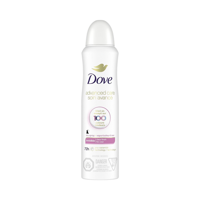 Dove - Dry Spray 72 Hour Antiperspirant Invisible Clear Finish | 107 g