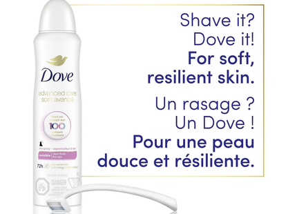 Dove - Dry Spray 72 Hour Antiperspirant Invisible Clear Finish | 107 g
