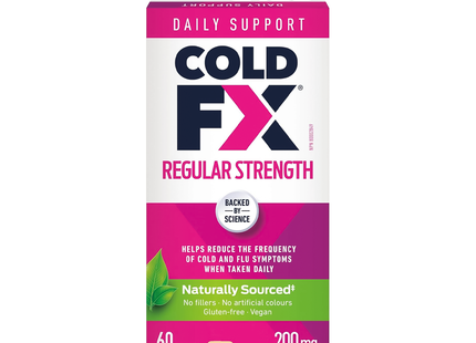 Cold-FX - Regular Strength Cough & Cold Relief Capsules | 60 Capsules