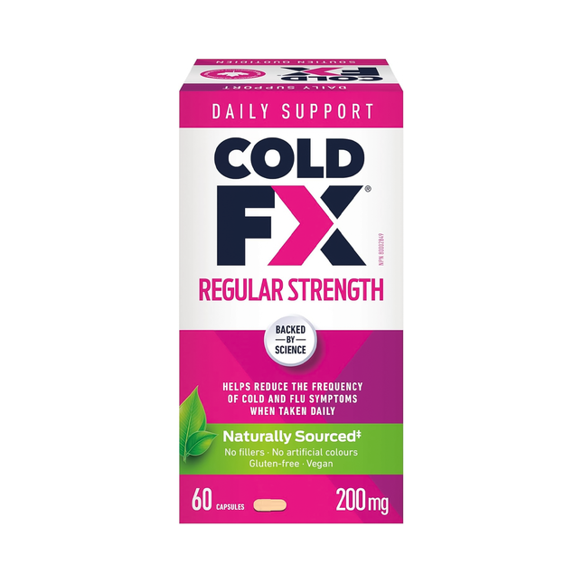 Cold-FX - Gélules soulagement toux et rhume à force régulière | 60 gélules