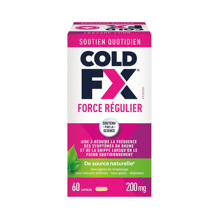 Cold-FX - Gélules soulagement toux et rhume à force régulière | 60 gélules
