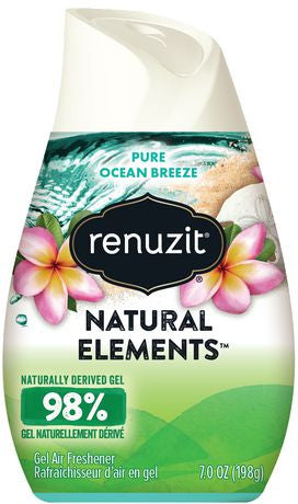 Désodorisant en gel Renuzit Natural Elements - Pure Ocean Breeze | 198 g
